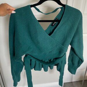 Green Sweater Blouse